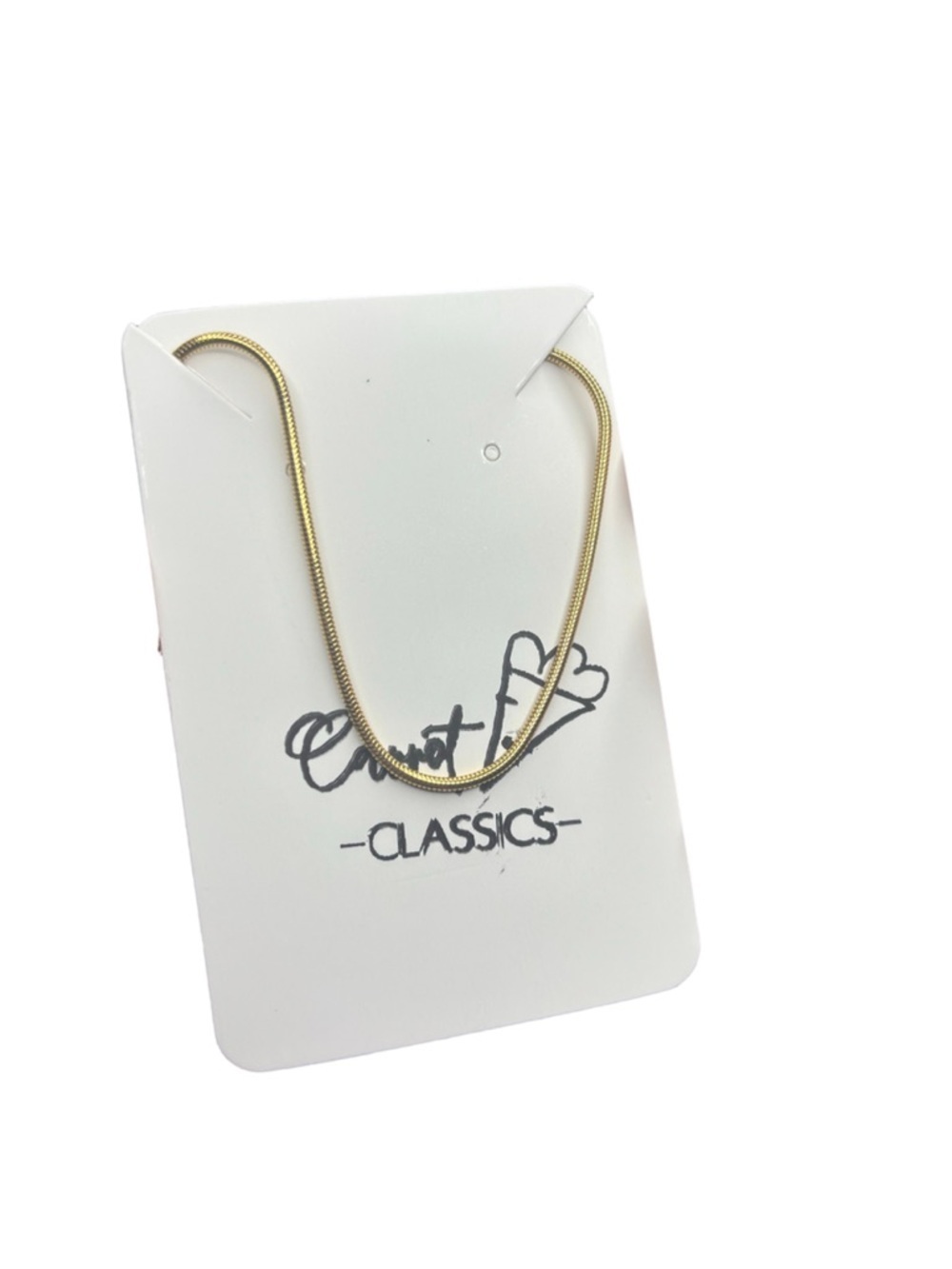 Swarovski Gold Snake Chain Necklace
